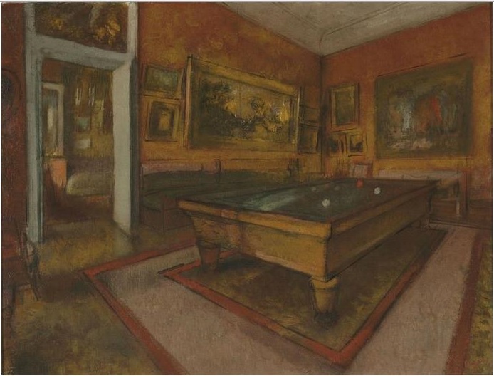 Billiard Room at Menil-Hubert 1892